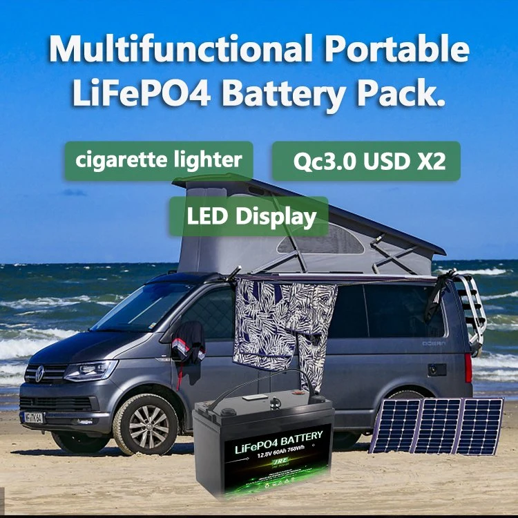12V 60ah USB LED Solar System Li-ion Battery/Multi-Functional Battery