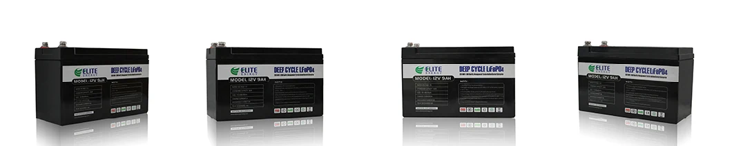 Elite Rechargeable Lithium Ion Solar Storage Battery LiFePO4 Strorage 12V 24V 36V 48V 5ah 6ah 7ah 9ah 10ah 12ah 15ah 20ah Li-ion Battery for Ess/Scooter/EV/UPS