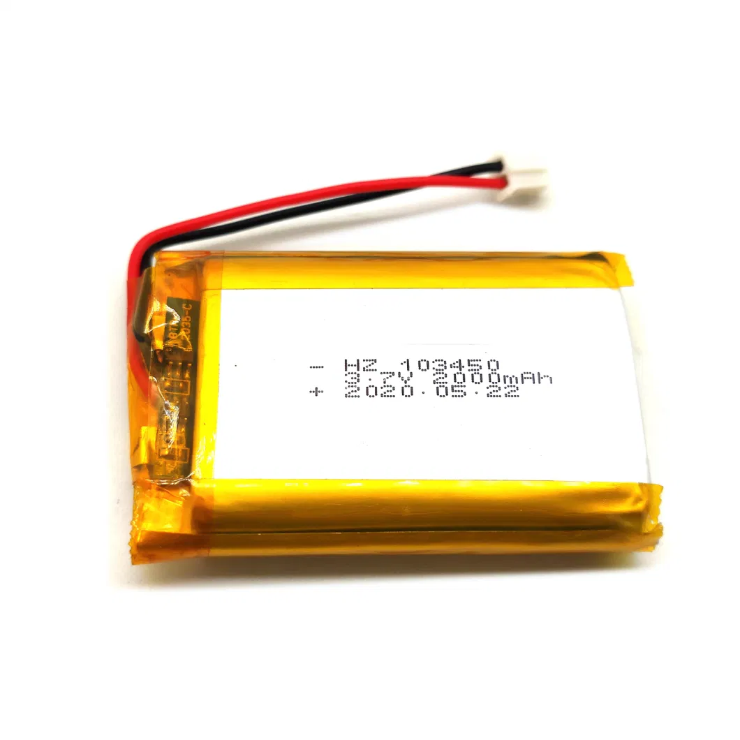 Factory Best Price Lithium Polymer Battery Lipo Cell 3.7V 103450 2000mAh Lipo Battery for Wireless Tracker with UL/Kc/CE/CB