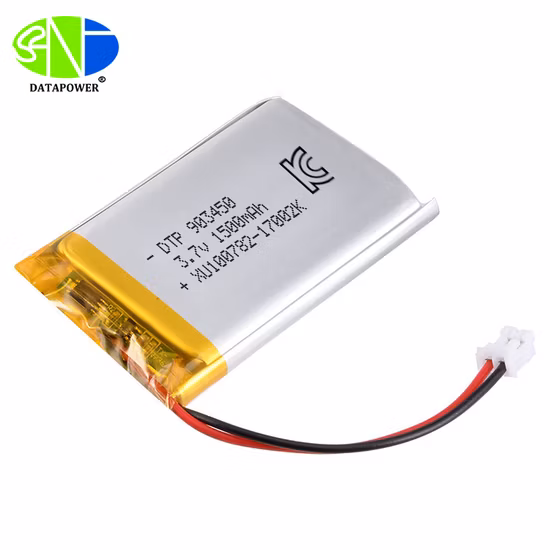 Dtp903450 Lithium-Polymer-Batterie 3.7 V 1500mAh Lipo Battery